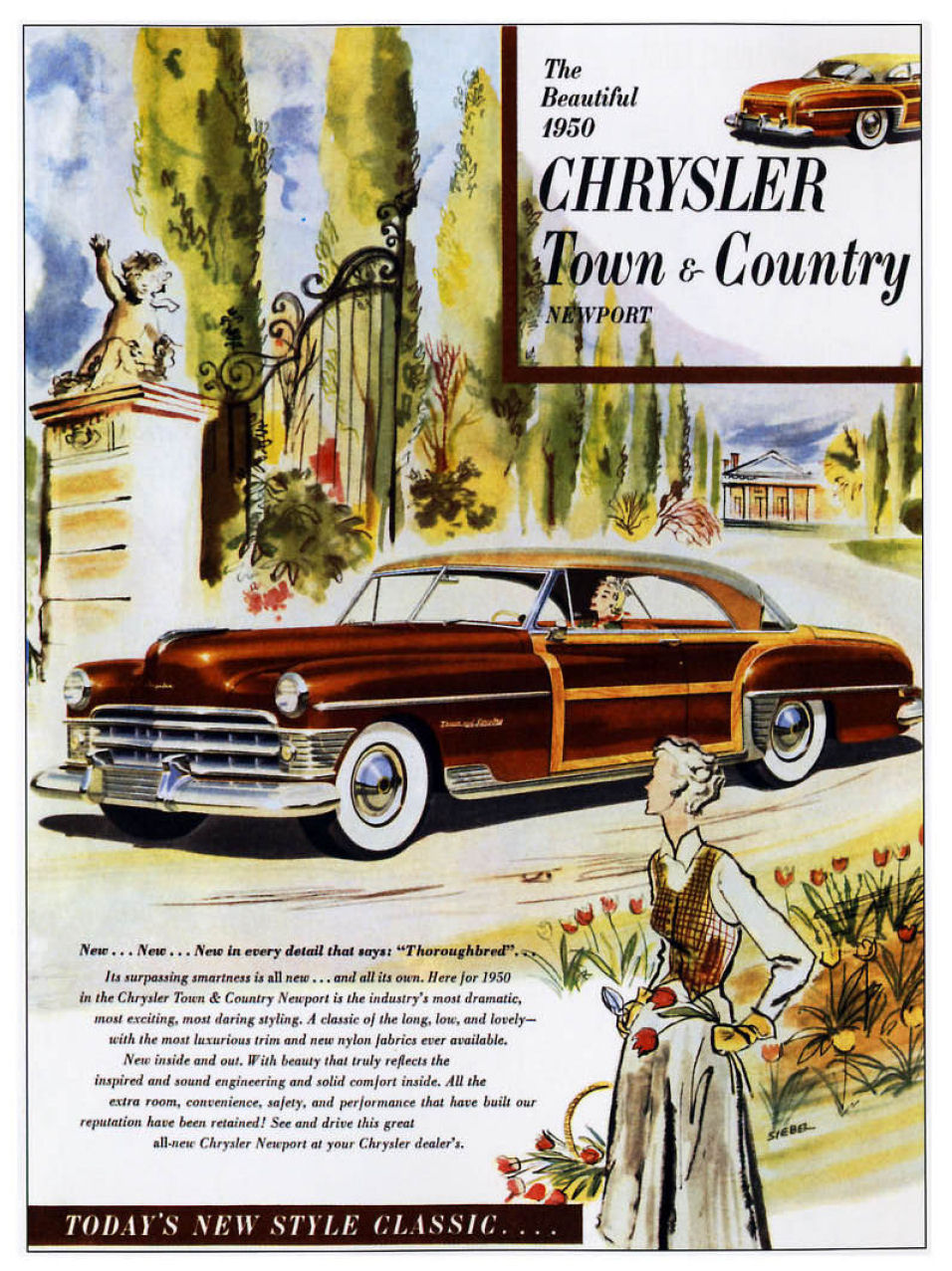 1950 Chrysler Auto Advertising